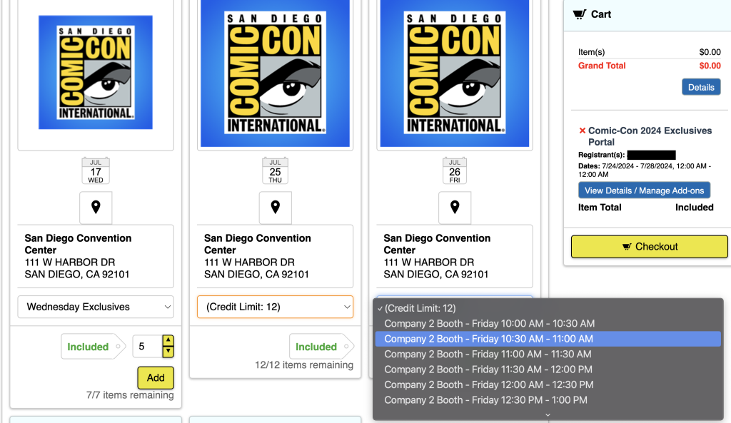 COMICCON EXCLUSIVES PORTAL FAQ ComicCon International