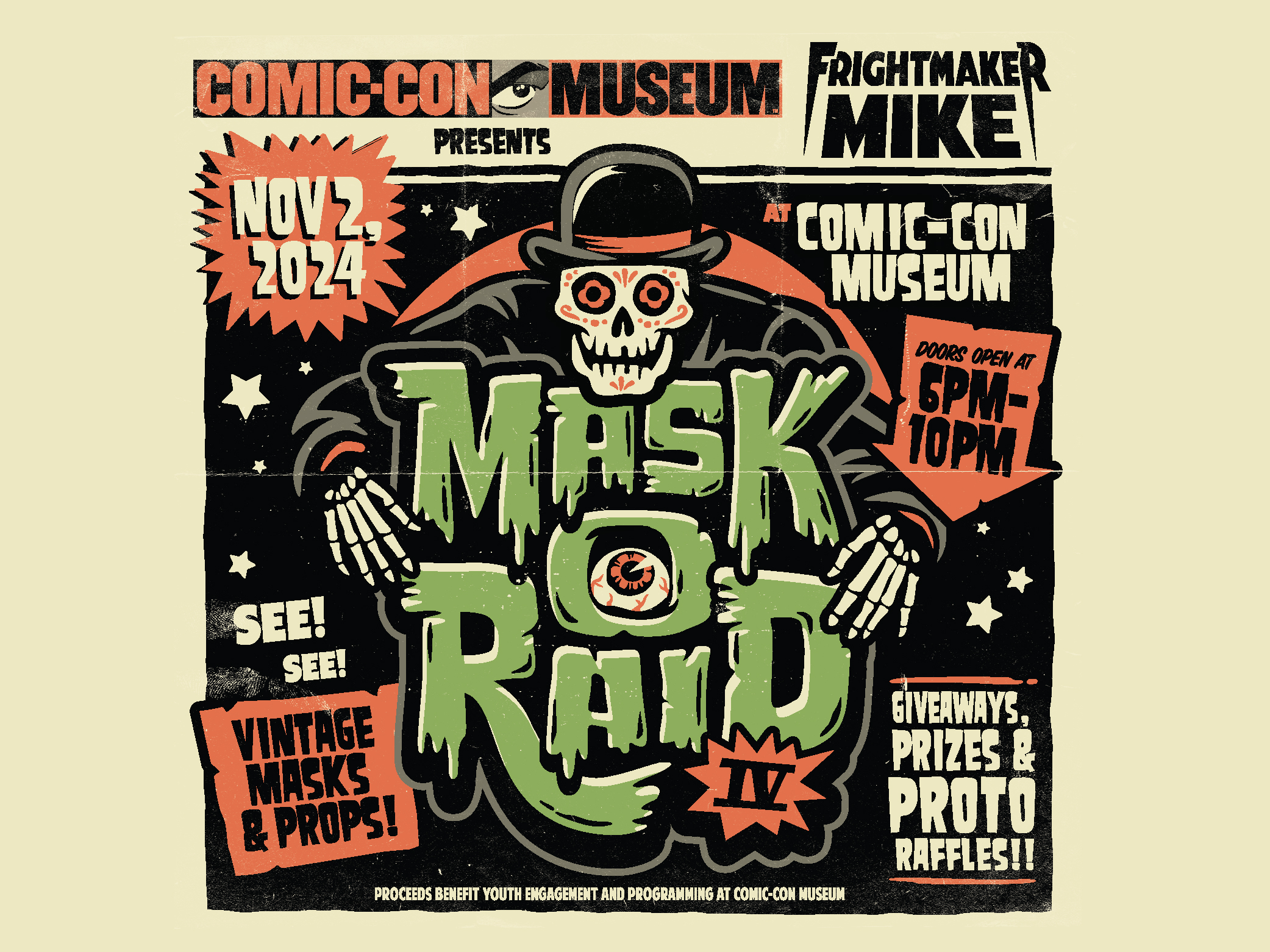 Celebrate Halloween at our fourth annual Mask-O-Raid Iv!